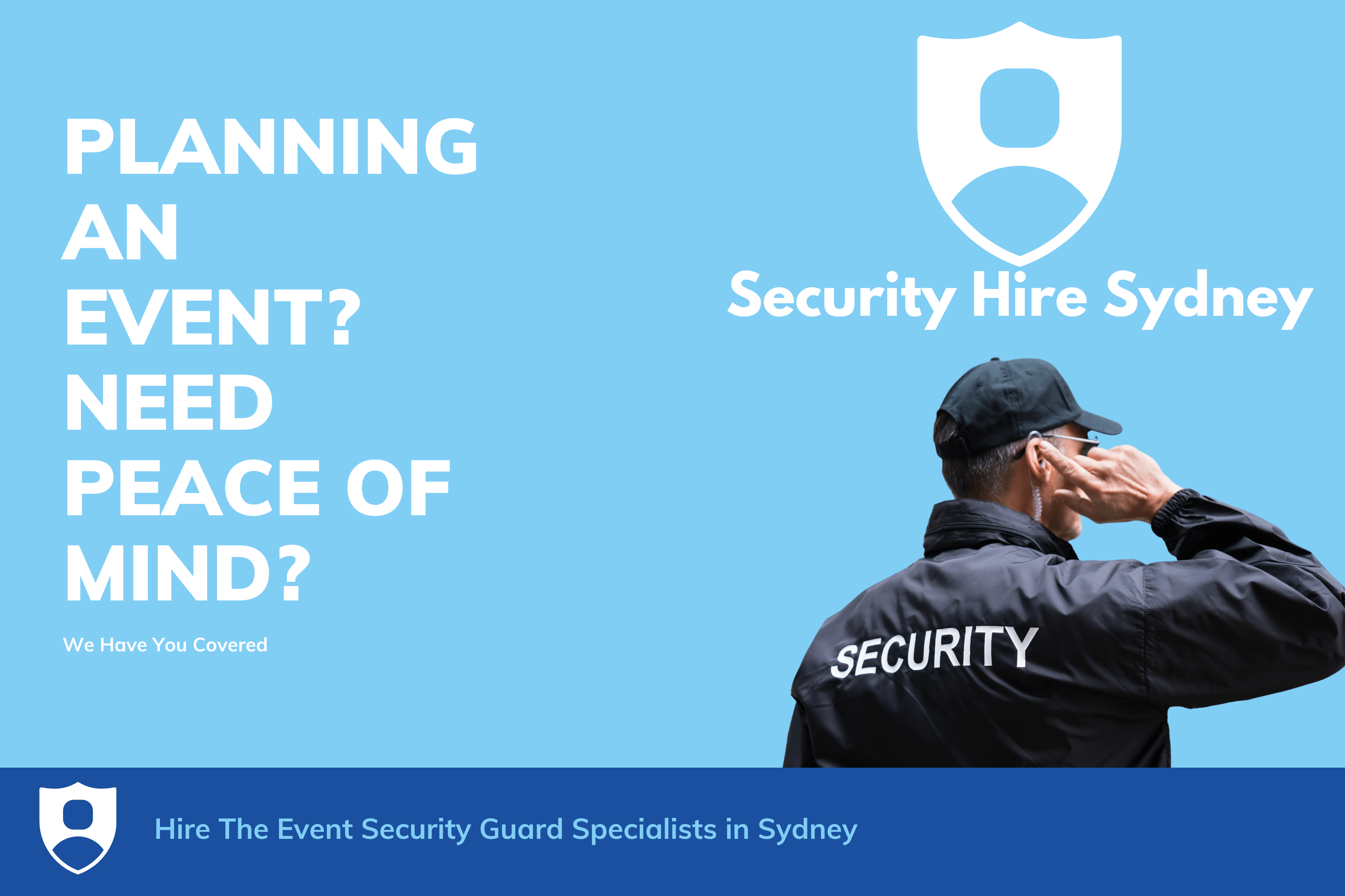 Event Security Guard Hire Sydney NSW Local Security hire services Header Image